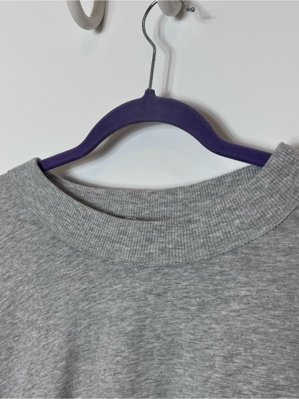 Aerie Oversized Lightweight Gray Long Sleeve Sweater Shirt Large Cotton - Picture 2 of 5
